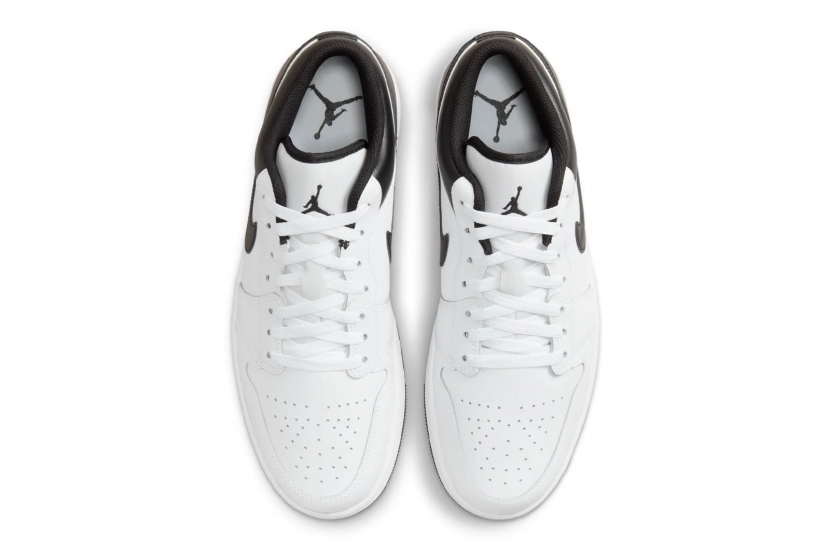 AIR JORDAN 1 LOW WHITE BLACK GS [553560-132] 