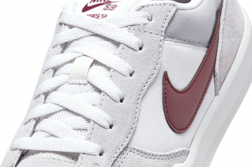 NIKE SB FORCE 58 ‘LIGHT SMOKE BURGUNDY [FQ7637-001]