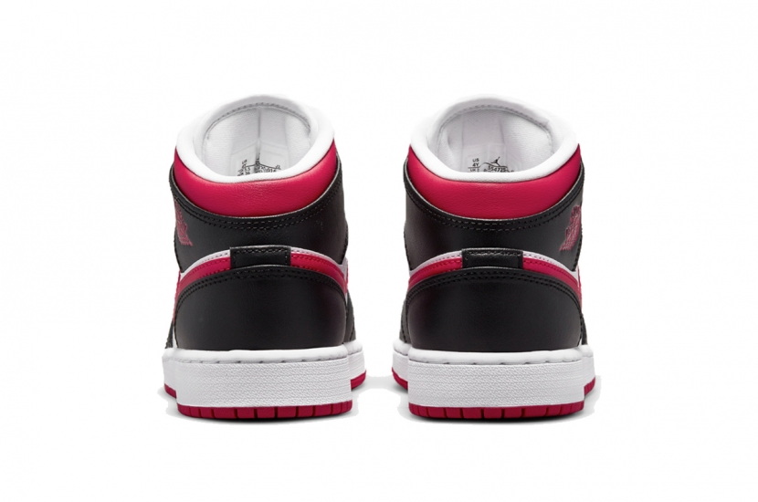 AIR JORDAN 1 MID WHITE VERY BERRY [554725-016]