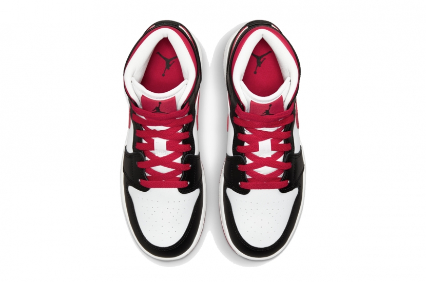 AIR JORDAN 1 MID WHITE VERY BERRY [554725-016]