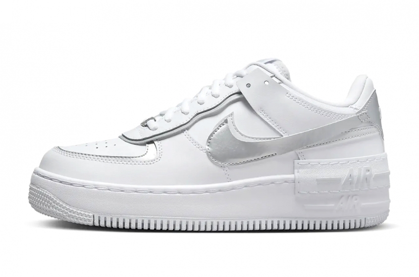 AIR FORCE 1 SHADOW WHITE METALLIC SILVER [CI0919-119]