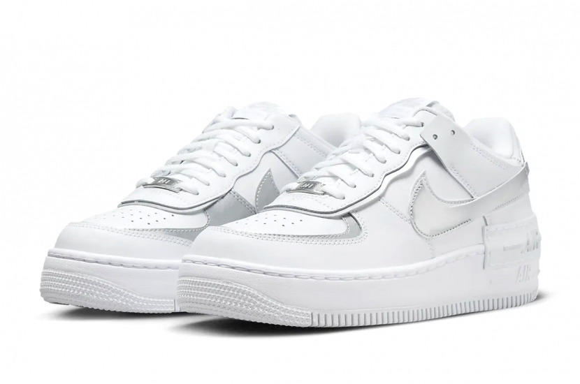 AIR FORCE 1 SHADOW WHITE METALLIC SILVER [CI0919-119]