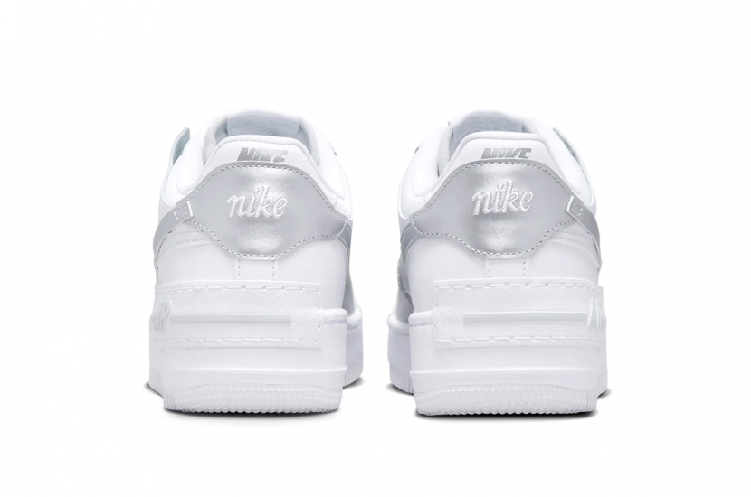 AIR FORCE 1 SHADOW WHITE METALLIC SILVER [CI0919-119]