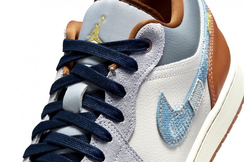 AIR JORDAN 1 LOW  REPAIRED DENIM SWOOSH [FZ5042-041]