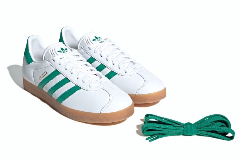GAZELLE WHITE BOLD GREEN GUM [IH2216]
