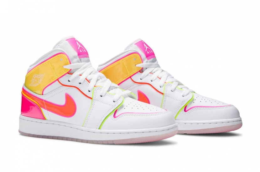 AIR JORDAN 1 MID GS EDGE GLOW [CV4611-100]