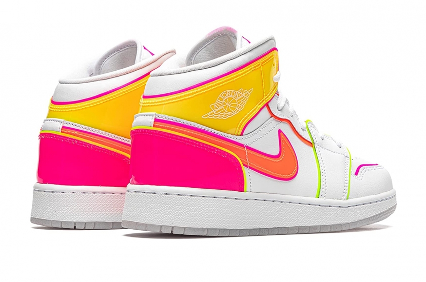 AIR JORDAN 1 MID GS EDGE GLOW [CV4611-100]