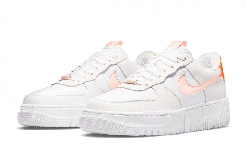 AIR FORCE 1 PIXEL WHITE ORANGE [DM3036-100]