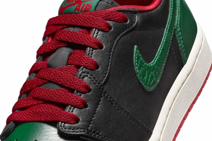 AIR JORDAN 1 RETRO LOW OG GORGE GREEN VARSITY RED [CZ0775-036]