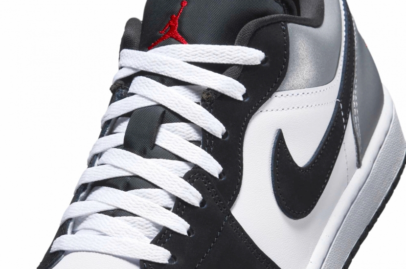 AIR JORDAN 1 LOW SE WHITE FIRE RED BLACK MATTE SILVER [HF3148-106] | [HF3188-106]