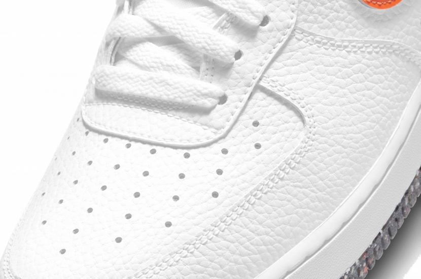 AIR FORCE 1 LV7 GS WHITE TOTAL ORANGE CRATER [DN8016-100]