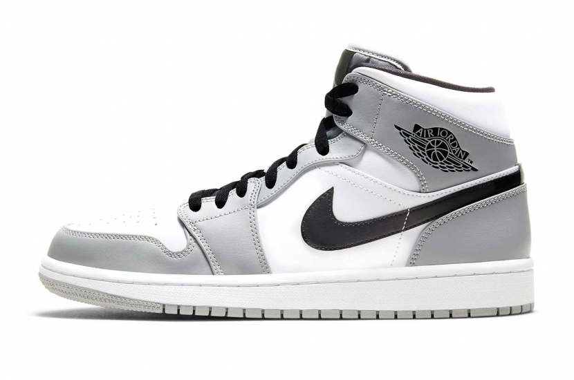 AIR JORDAN 1 MID LIGHT SMOKE GREY [554724-092]