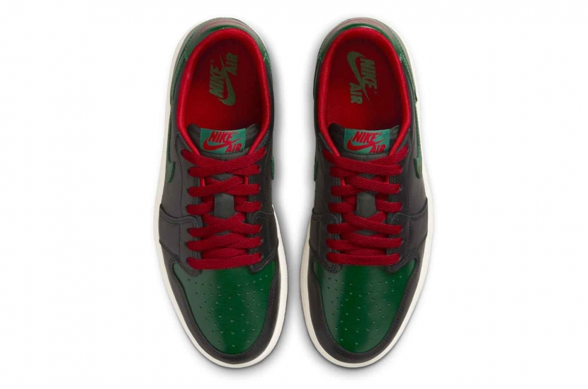 AIR JORDAN 1 RETRO LOW OG GORGE GREEN VARSITY RED [CZ0775-036]