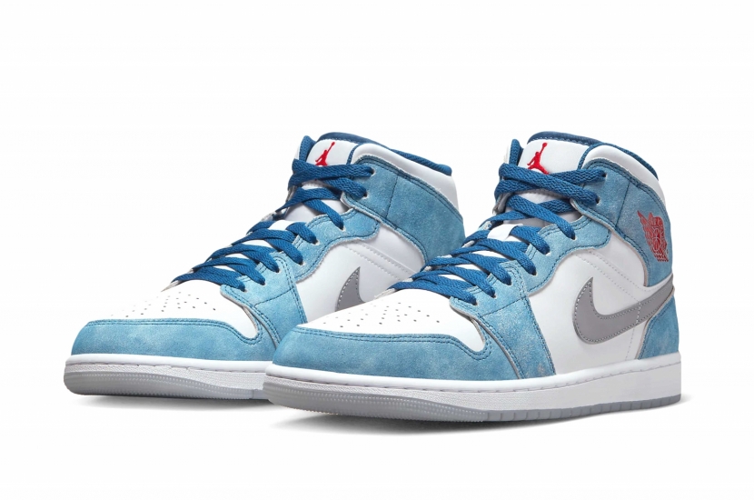 AIR JORDAN 1 MID FRENCH BLUE FIRE RED [DN3706-401]
