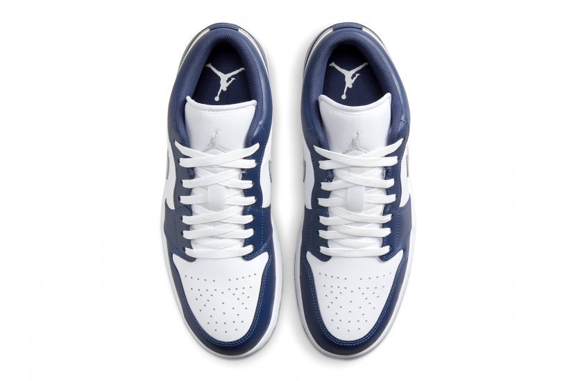 AIR JORDAN 1 LOW GS ‘MIDNIGHT NAVY WOLF GREY’ [553560-141] | [553558-141]