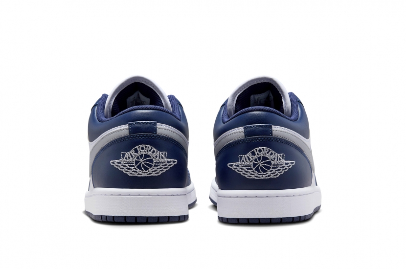 AIR JORDAN 1 LOW GS ‘MIDNIGHT NAVY WOLF GREY’ [553560-141] | [553558-141]