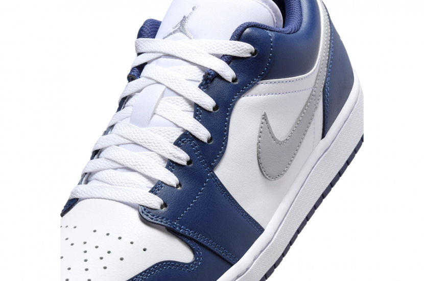 AIR JORDAN 1 LOW GS ‘MIDNIGHT NAVY WOLF GREY’ [553560-141] | [553558-141]