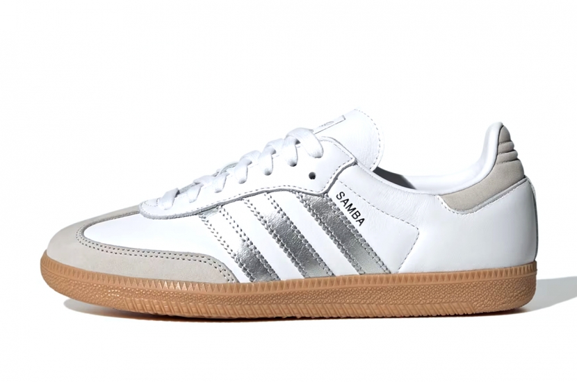  SAMBA OG WHITE SILVER METALLIC GREY [JI2725]