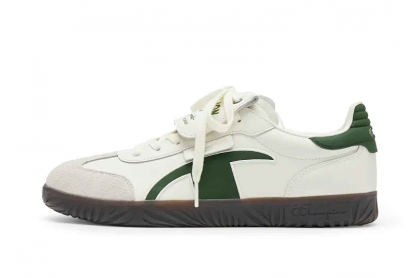 CHAMPION ESSENTIALS CHAMP T-TRAINER WHITE/GREEN  [U4CFCTM14N1]