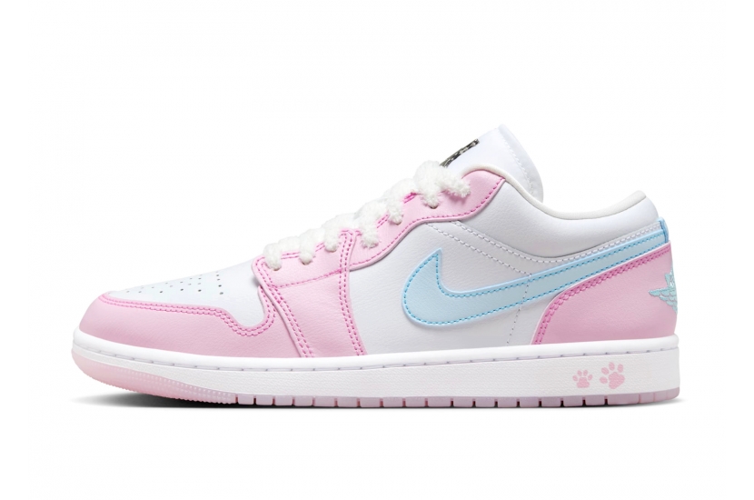 AIR JORDAN 1 LOW SE PAW PRINT PINK FOAM [HM3706-141]