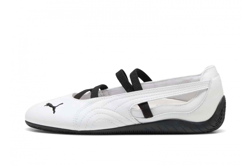 PUMA SPEEDCAT BALLET LEATHER WHITE BLACK [403587-01]