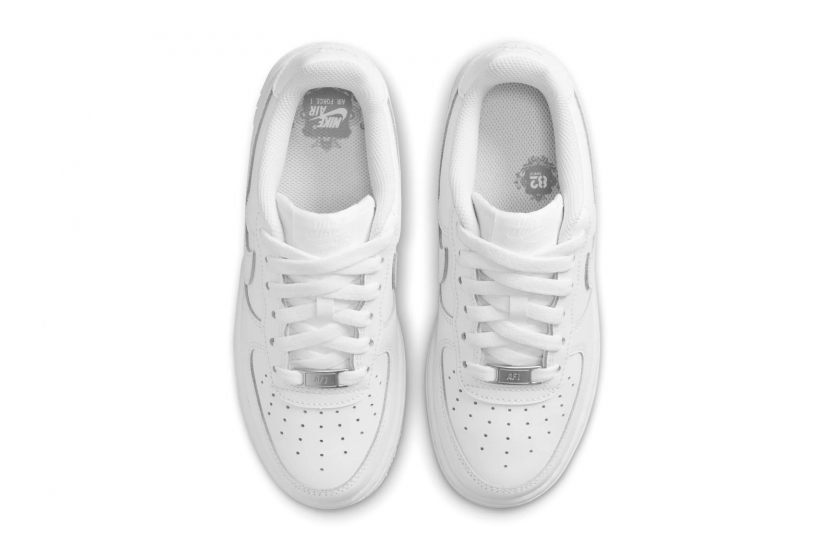 NIKE AIR FORCE 1 LOW LE TRIPLE WHITE (GS) [FV5951-111]