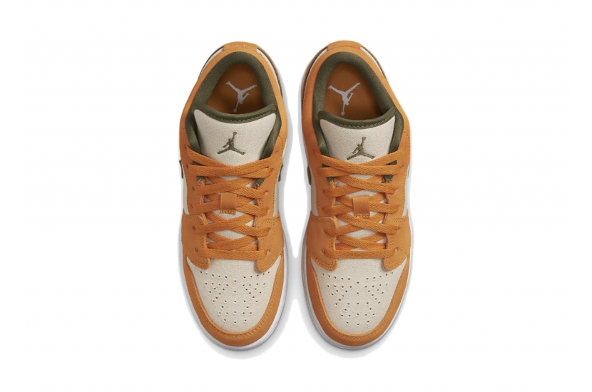 AIR JORDAN 1 LOW ORANGE OLIVE (GS) [DJ0342-102]