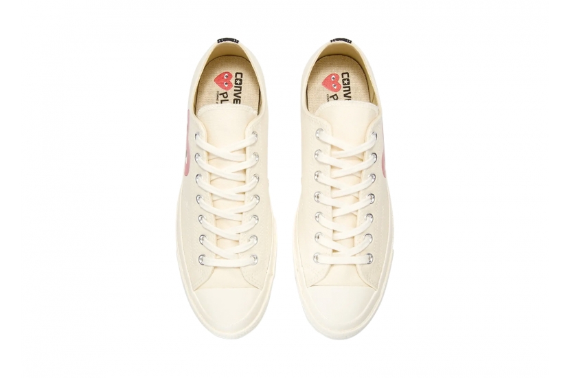 CONVERSE CHUCK 70 CDG PLAY LOW WHITE [150207C]