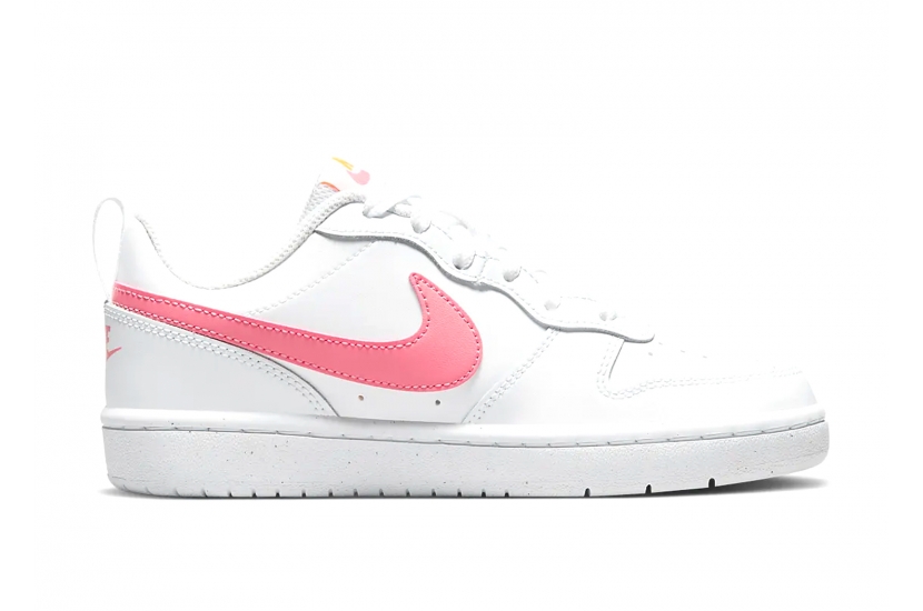 COURT BOROUGH LOW 2 WHITE PINK GS [BQ5448-124]