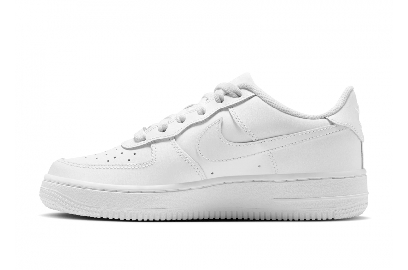 NIKE AIR FORCE 1 LOW LE TRIPLE WHITE (GS) [FV5951-111]