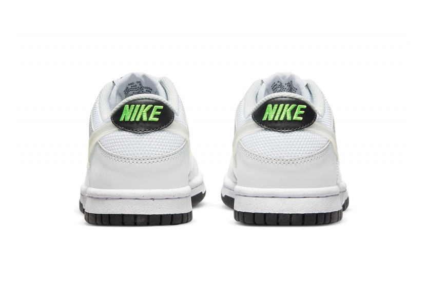 DUNK LOW GLITCH SWOOSH WHITE GREY GS [DV3033-001]