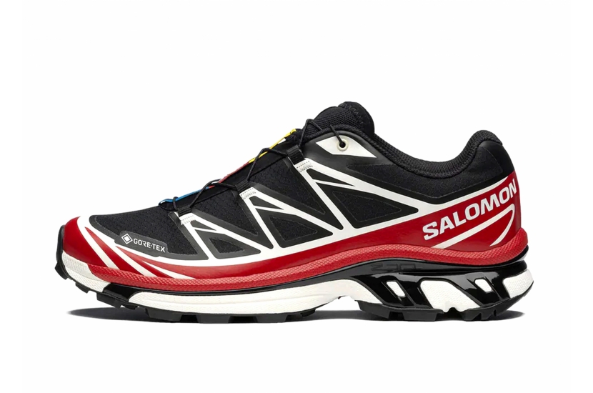 SALOMON XT-6 GORE-TEX BLACK FLAME SCARLET [479749]
