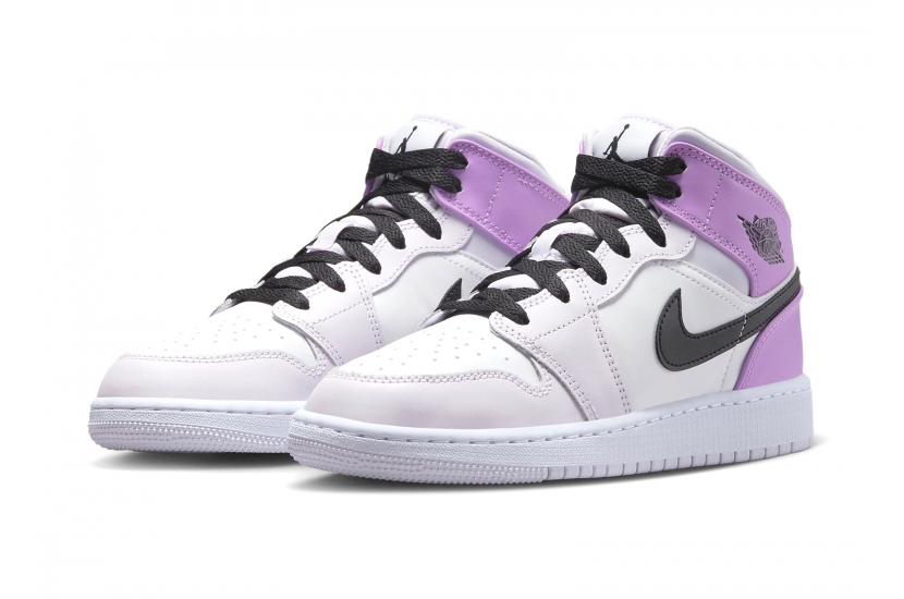 AIR JORDAN 1 MID BARELY GRAPE GS [DQ8423-501]