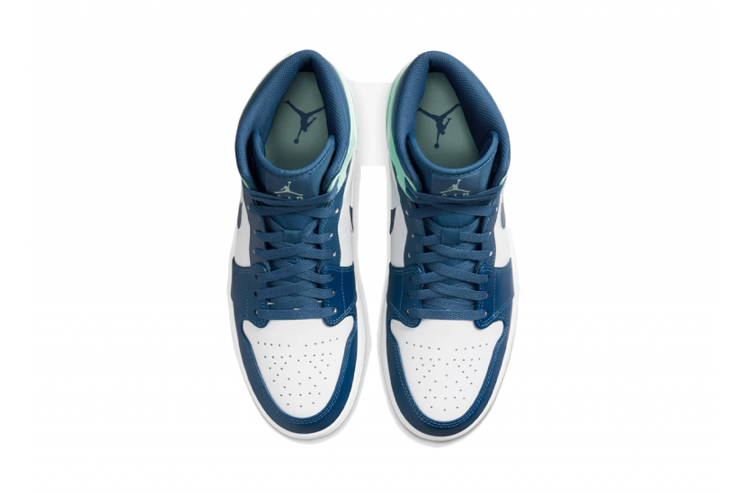 AIR JORDAN 1 MID MYSTIC NAVY MINT FOAM [554724-413]