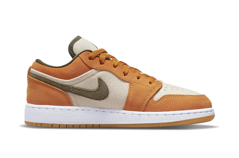 AIR JORDAN 1 LOW ORANGE OLIVE (GS) [DJ0342-102]