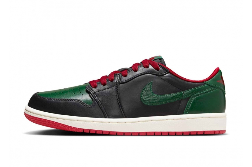 AIR JORDAN 1 RETRO LOW OG GORGE GREEN VARSITY RED [CZ0775-036]