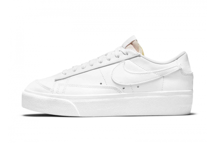 BLAZER LOW PLATFORM TRIPLE WHITE [DJ0292-100]
