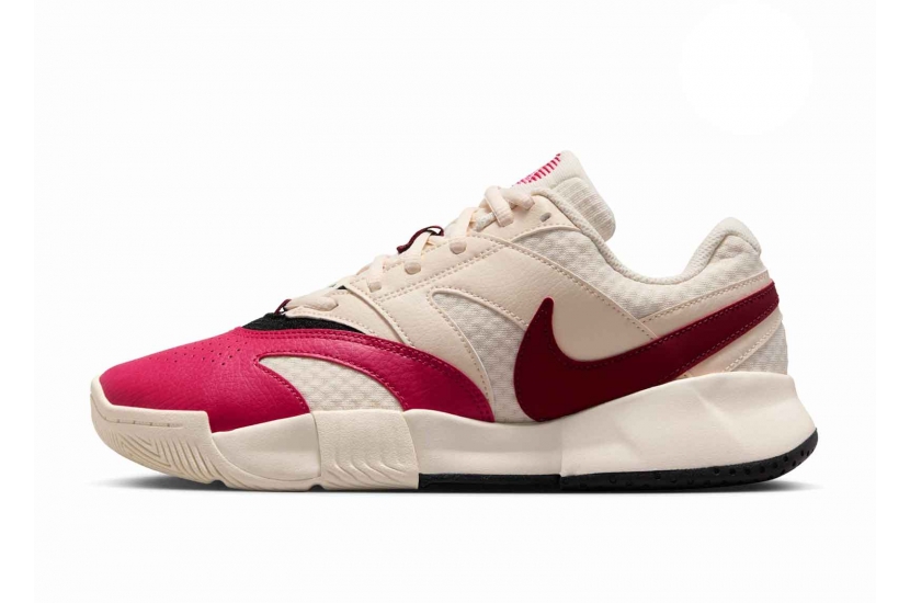 NIKE COURT LITE 4 "PALE IVORY SAIL BLACK TEAM RED" [FD6575-103]