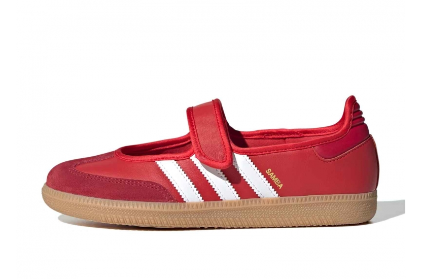 SAMBA JANE SCARLET WHITE GUM [JQ6446]