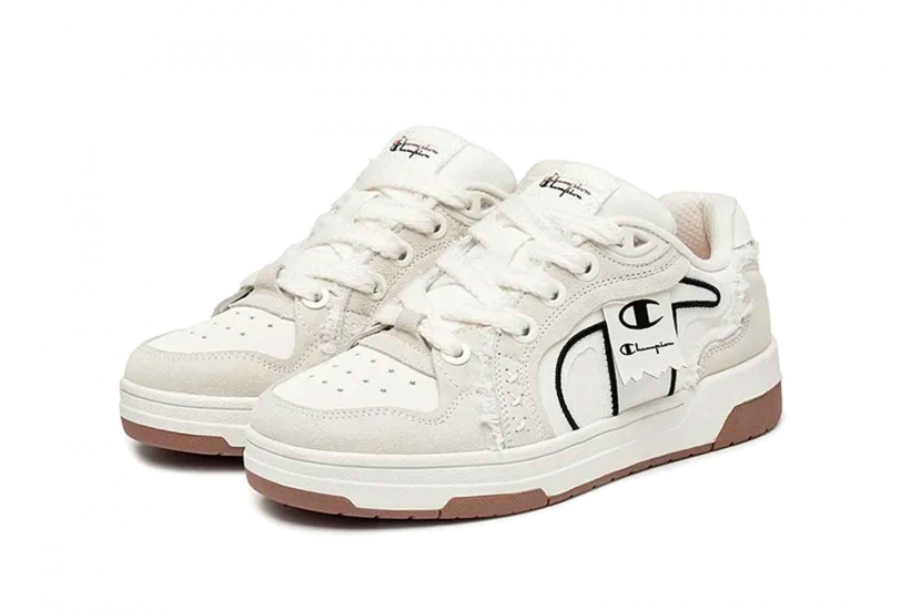 CHAMPION LOW-TOP SKATEBOARD SHOES UNISEX MILK WHITE [U5AFCTU28A1]