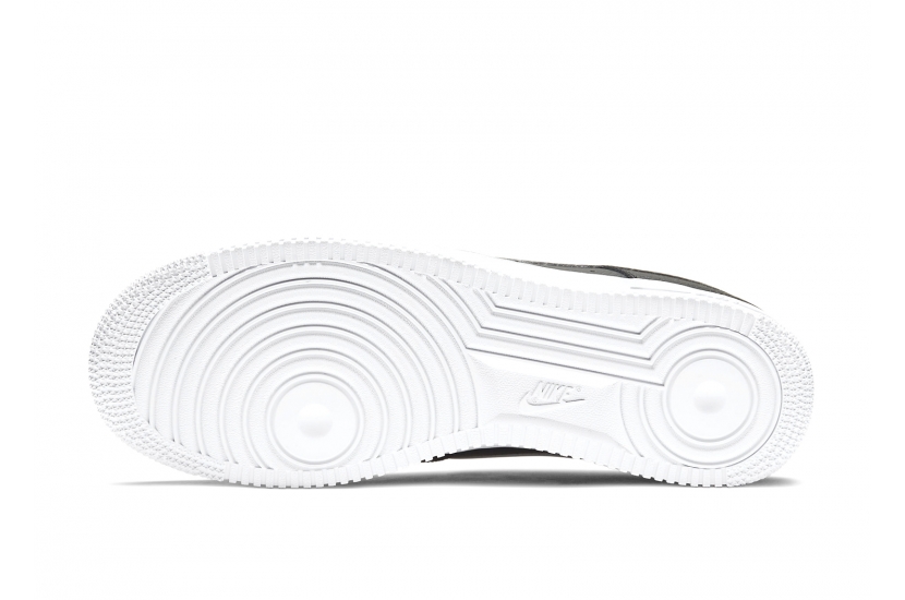 AIR FORCE 1 BLACK WHITE PEBBLED LEATHER [CT2302-002]