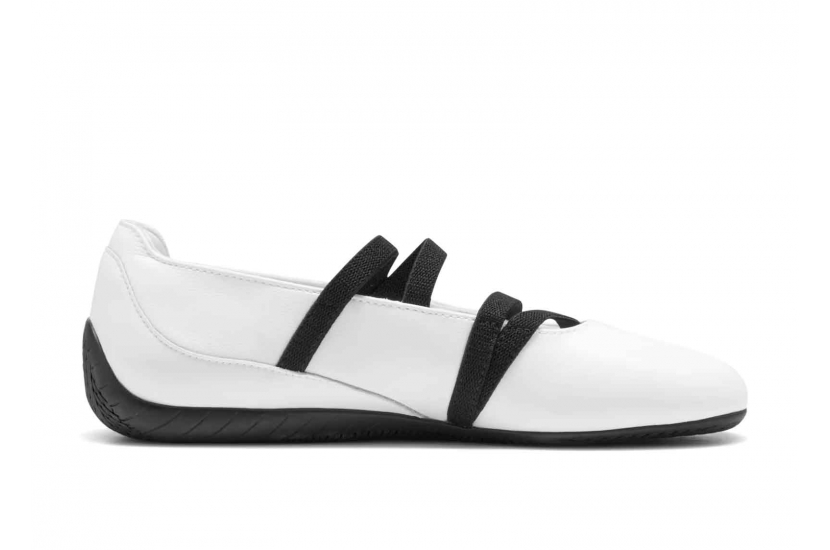 PUMA SPEEDCAT BALLET LEATHER WHITE BLACK [403587-01]