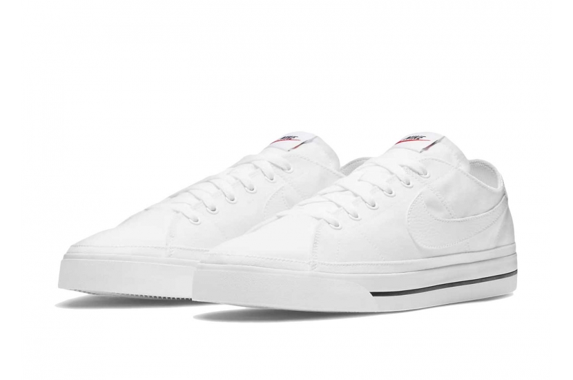 COURT LEGACY CANVAS WHITE BLACK [CW6539-100]