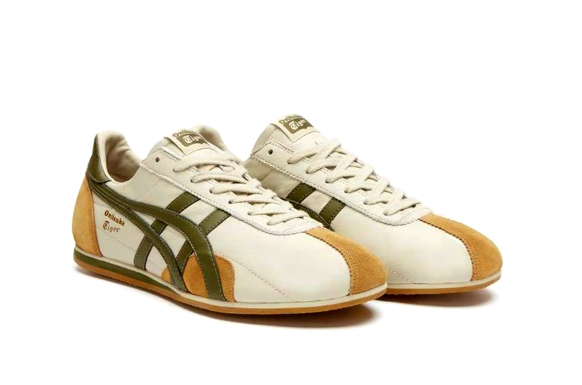 ONITSUKA TIGER RUNSPARK BEIGE OLIVE GREEN MUSTARD YELLOW [1183B480-200]