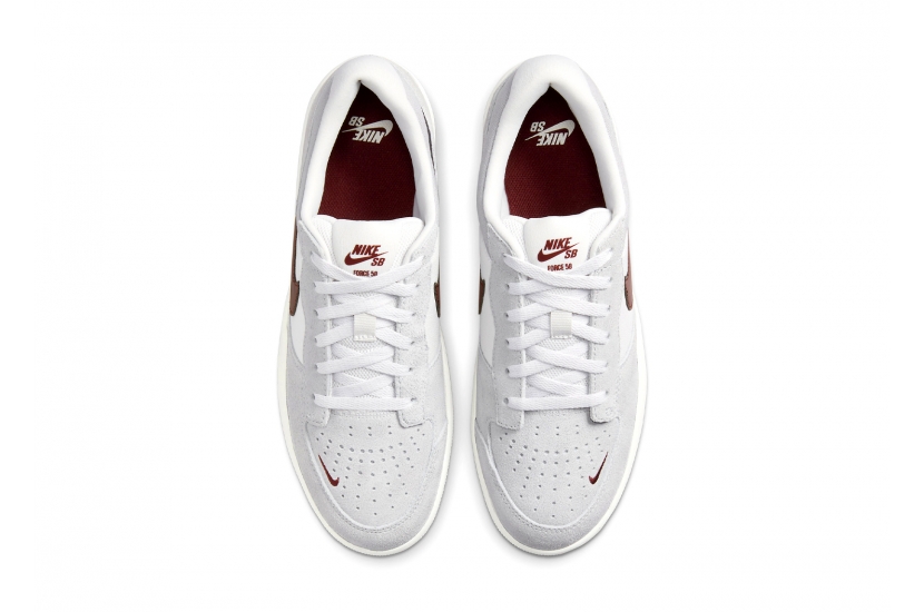 NIKE SB FORCE 58 ‘LIGHT SMOKE BURGUNDY [FQ7637-001]