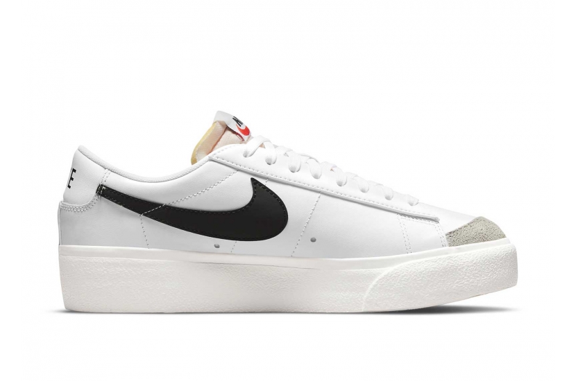 BLAZER LOW PLATFORM WHITE BLACK [DJ0292-101]