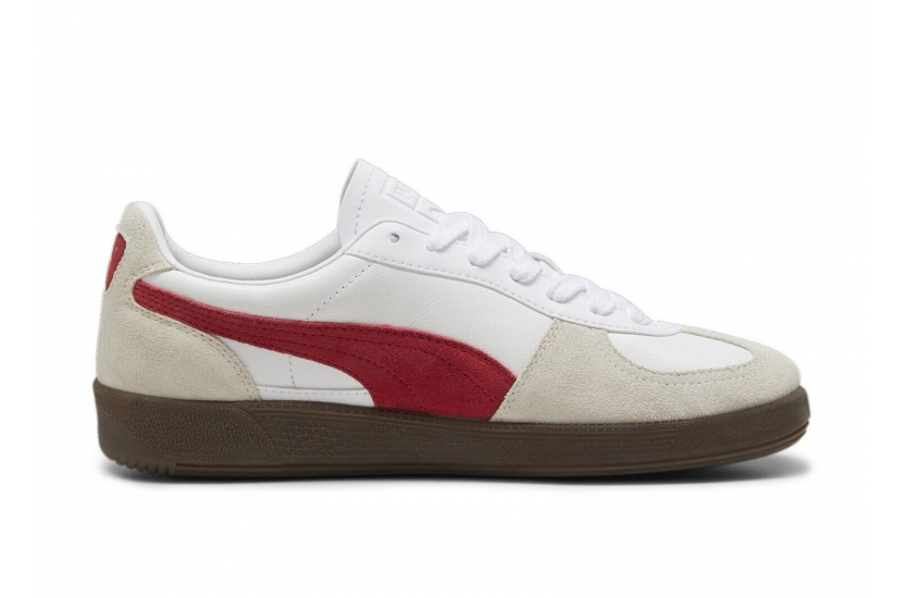 PUMA PALERMO LEATHER ‘WHITE CLUB RED’ [396464-05]