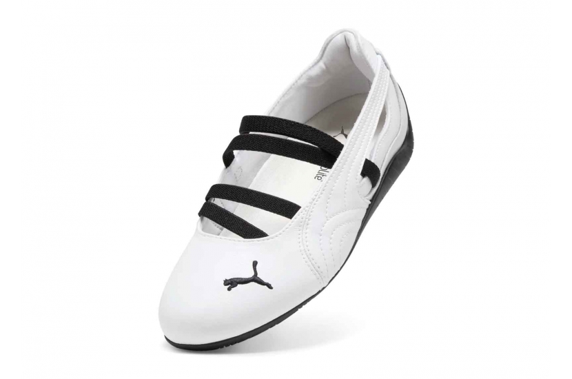 PUMA SPEEDCAT BALLET LEATHER WHITE BLACK [403587-01]