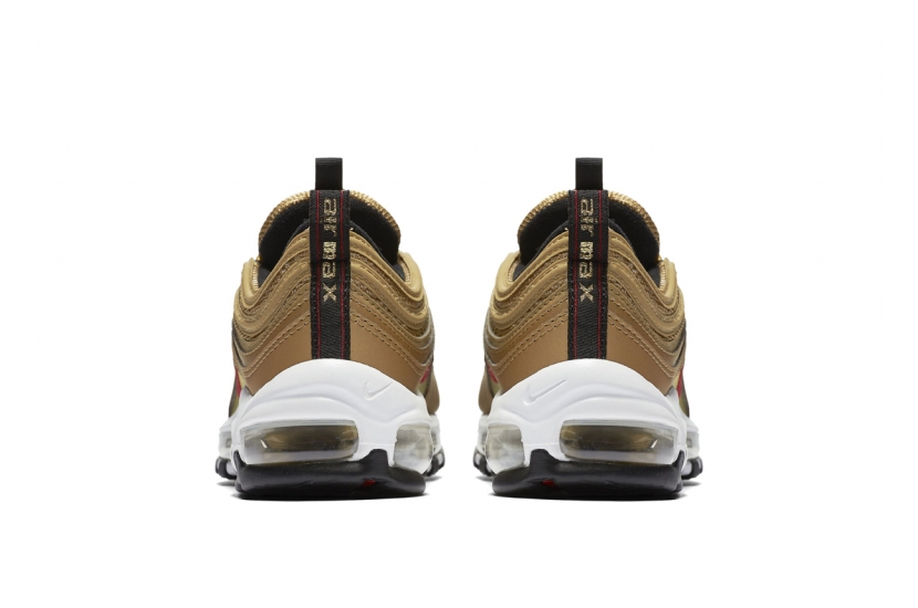 AIR MAX 97 METALLIC GOLD TRAINERS (GS) [918890-700]