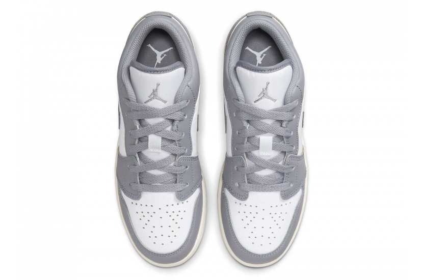 AIR JORDAN 1 LOW VINTAGE GREY GS [553560-053]